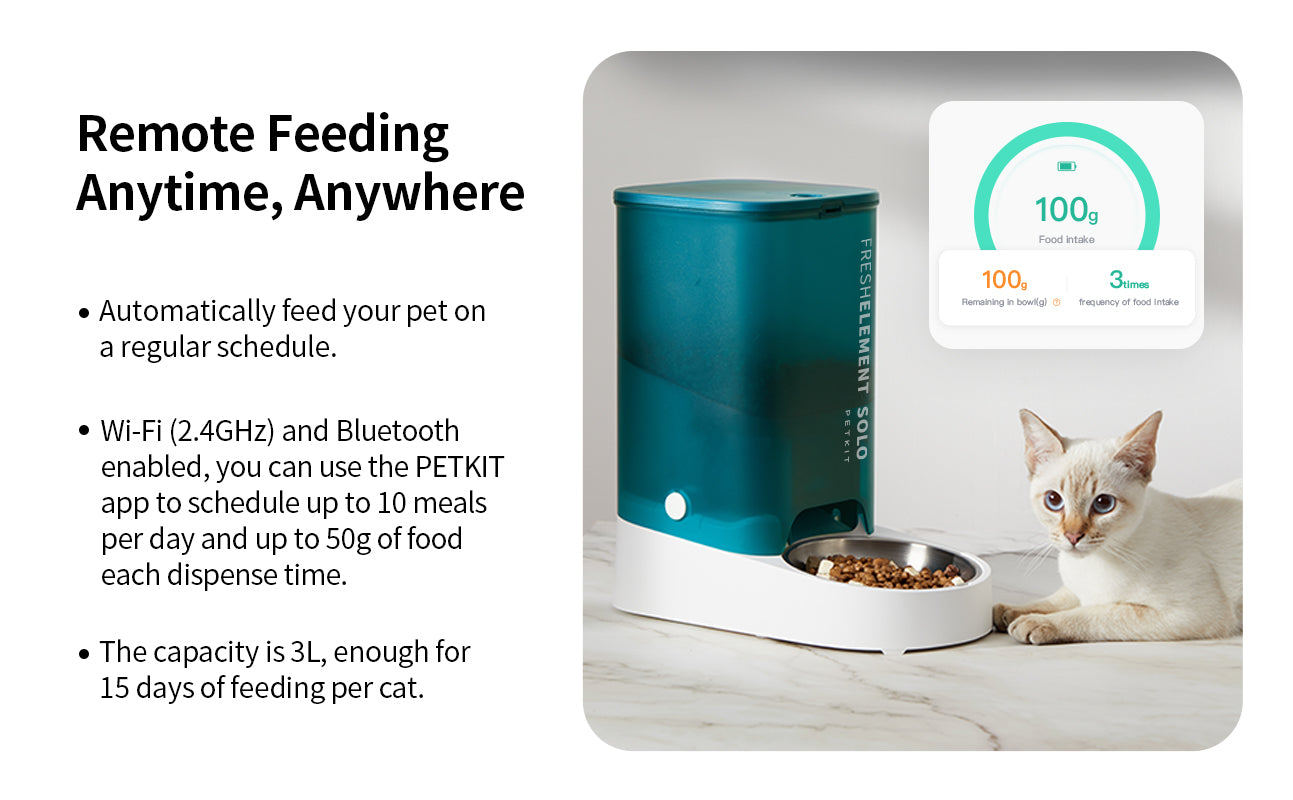 Petkit automatic hot sale pet feeder