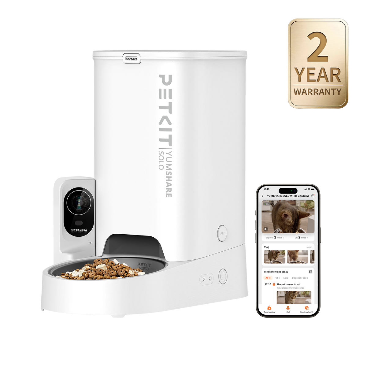PETKIT YUMSHARE SOLO 自動給餌器 yumshare-solo-cat-feeder-2-